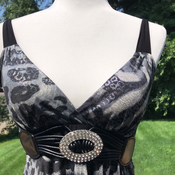 Minimi animal print dress with tie back - Picture 3 of 6